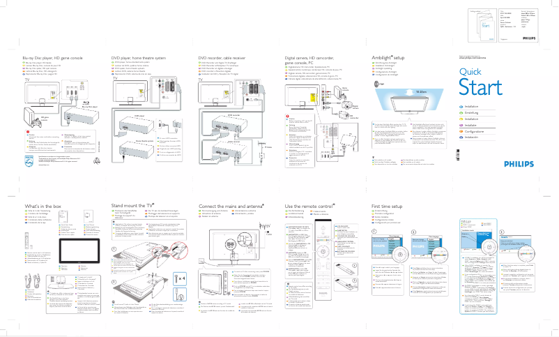 Imagen de la primera página del manual del dispositivo 42PFL7633D