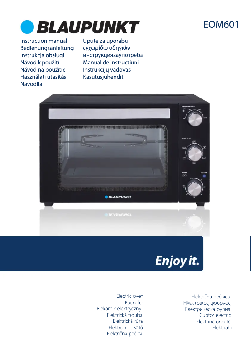 Página 1 del manual Manual de usuario Blaupunkt EOM601