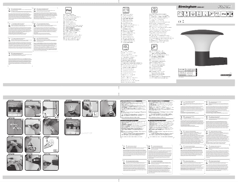 Imagen de la primera página del manual del dispositivo Birmingham 5000.421