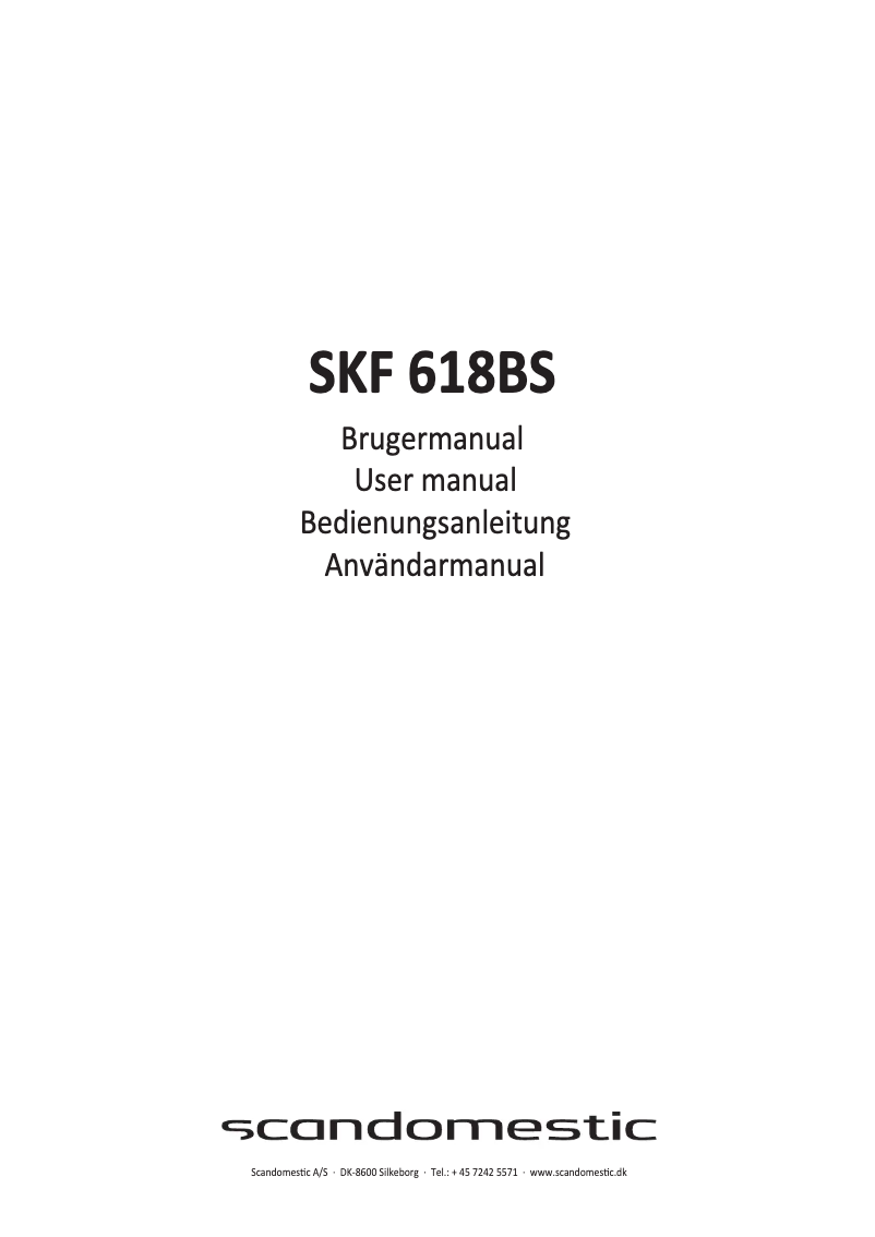 Imagen de la primera página del manual del dispositivo SKF 618 BS