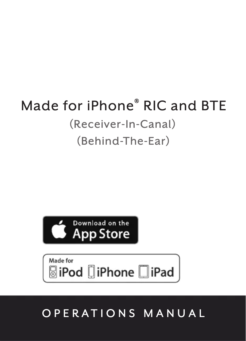 Imagen de la primera página del manual del dispositivo Halo Made for iPhone RIC