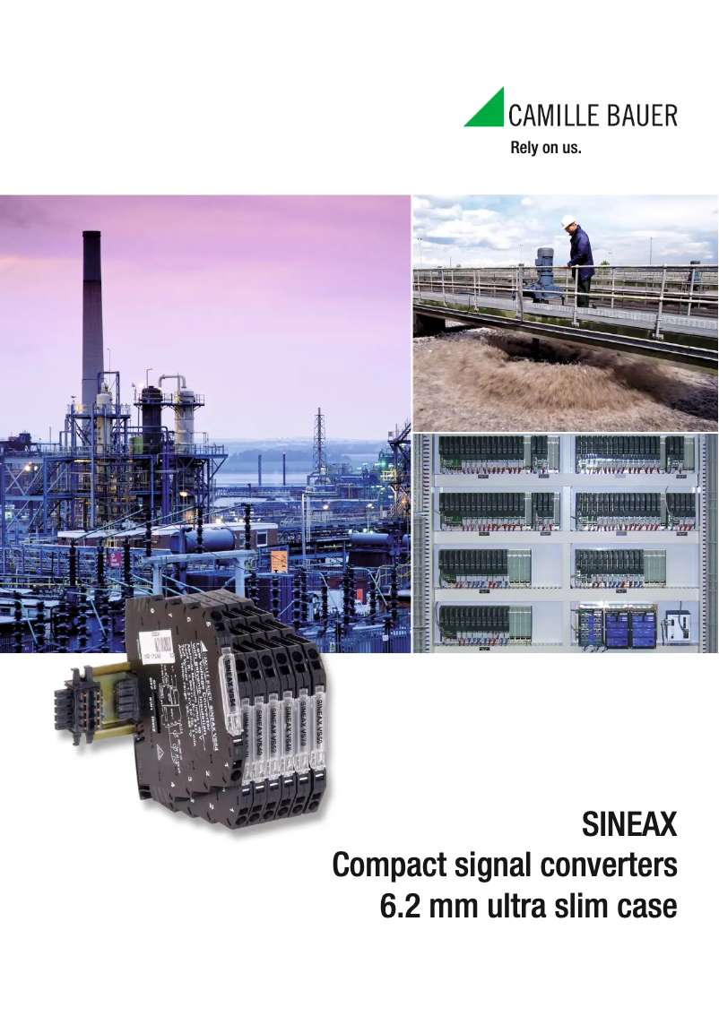 Página 1 del manual Folleto Camille Bauer SINEAX VS46