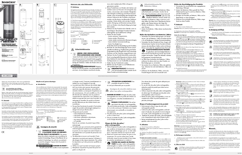 Página 1 del manual Manual de usuario SilverCrest Z31498