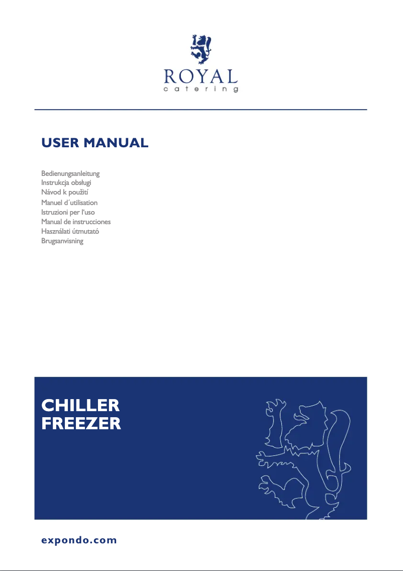 Página 1 del manual Manual de usuario Royal Catering RCLK-F590