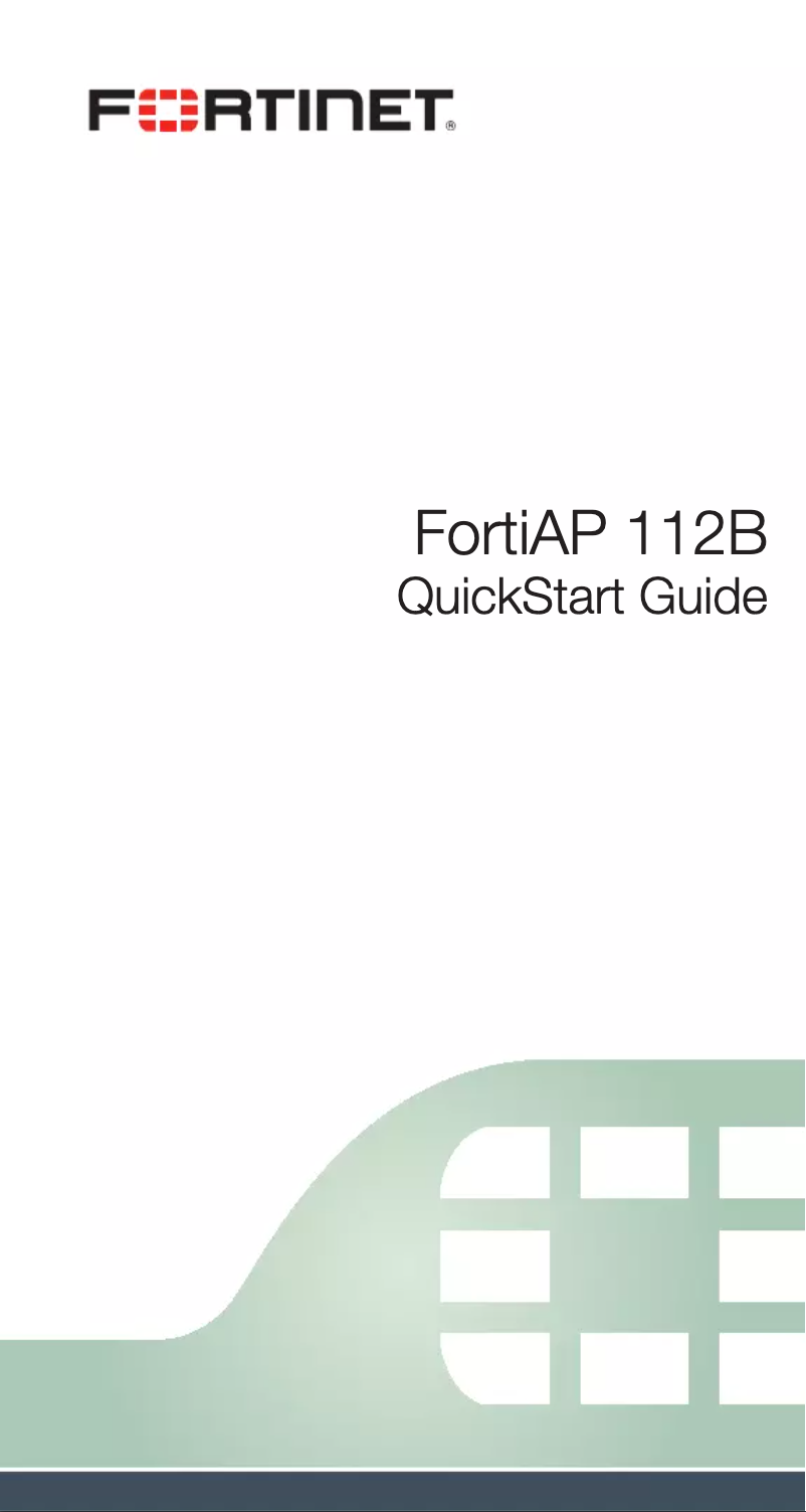 Página 1 del manual Manual de usuario Fortinet FortiAP 112B