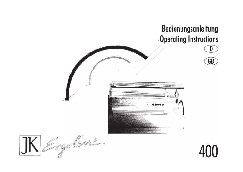 Página nº 1 - Manual de usuario Ergoline JK 400