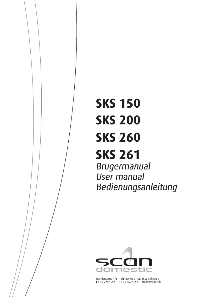 Página 1 del manual Manual de usuario Scandomestic SKS 261