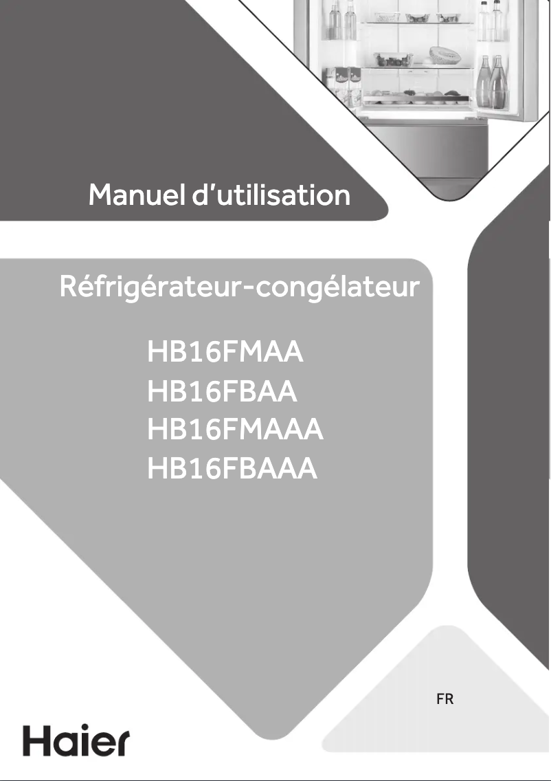 Página 1 del manual Manual de usuario Haier HB16FBAA