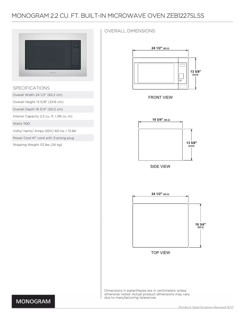 Imagen de la primera página del manual del dispositivo ZEB1227SLSS
