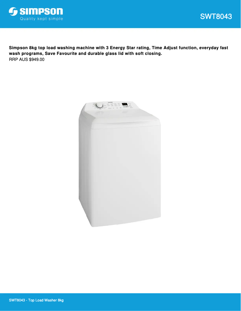 Imagen de la primera página del manual del dispositivo SWT8043