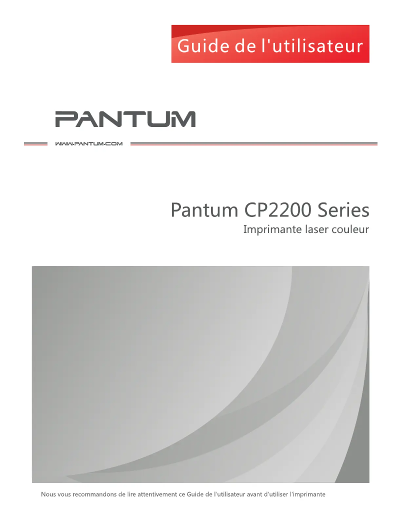 Página 1 del manual Manual de usuario Pantum CP2200DW