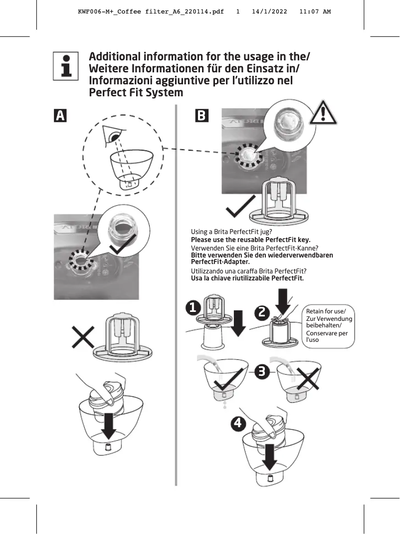 Imagen de la primera página del manual del dispositivo KWF-006-M