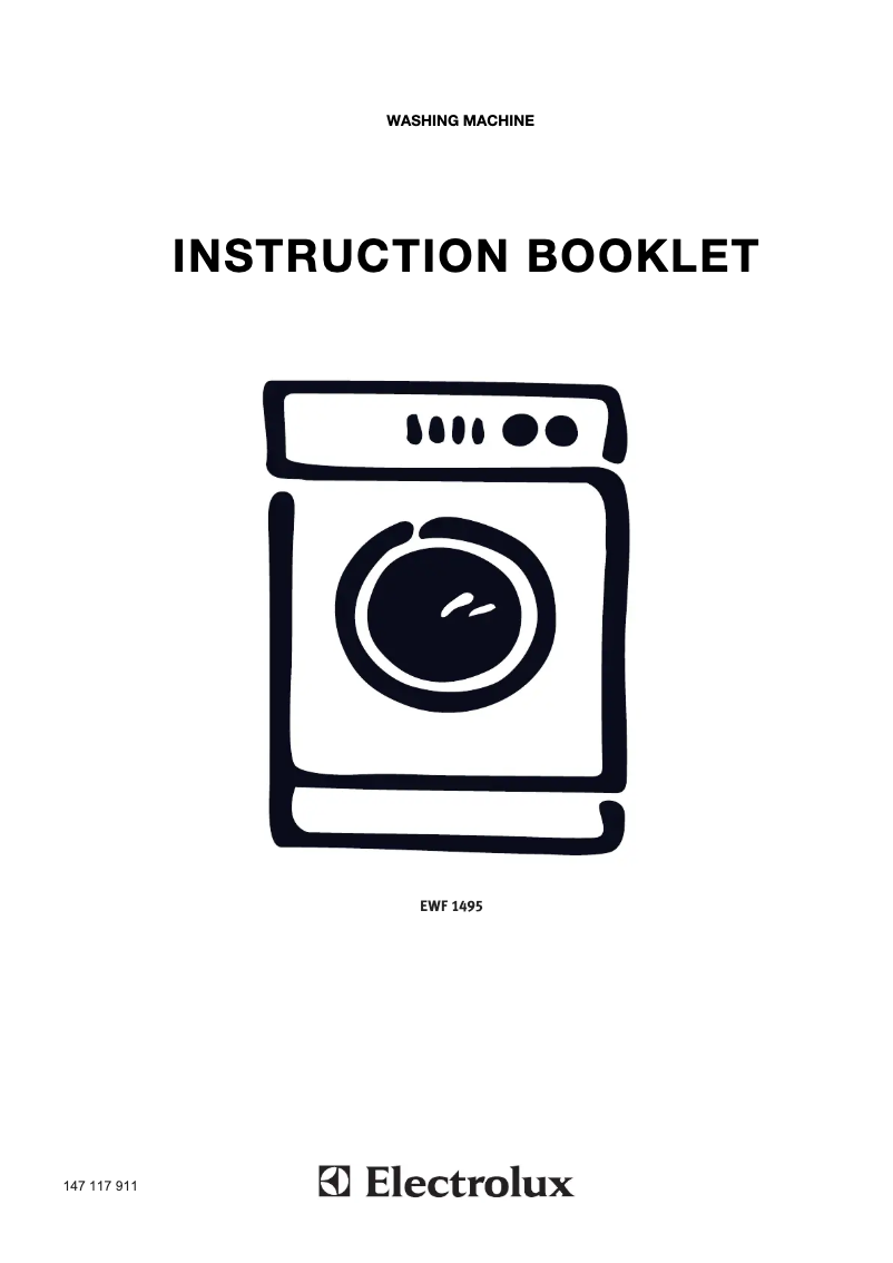 Página 1 del manual Manual de usuario Electrolux EWF1495