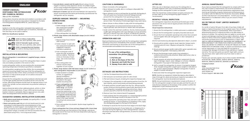 Página 1 del manual Manual de usuario Kidde FX340GW-2