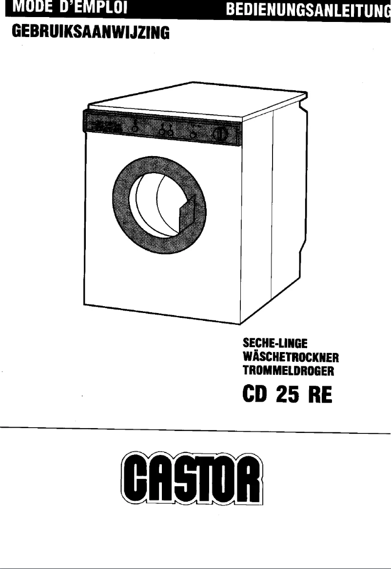 Página 1 del manual Manual de usuario Castor CD 25RE