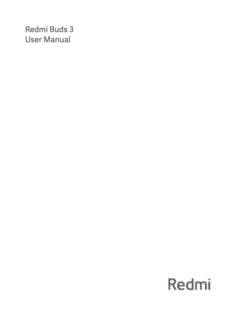 Página 1 del manual Manual de usuario Xiaomi Redmi Buds 3
