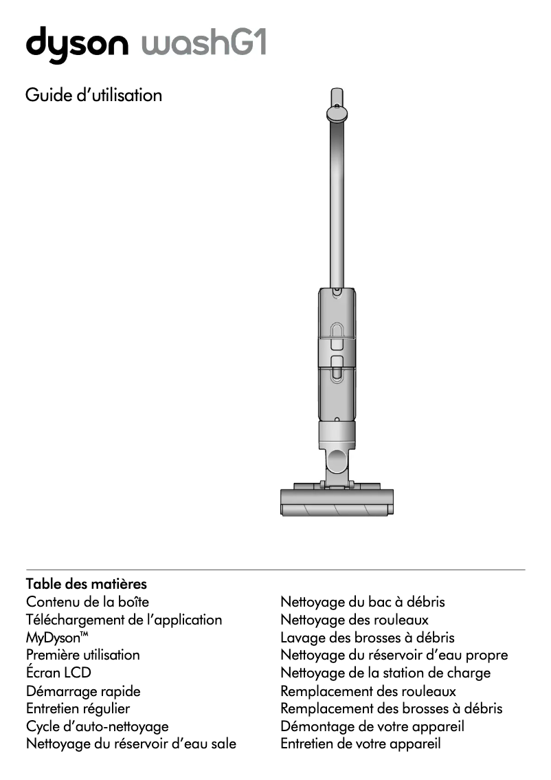 Página 1 del manual Manual de usuario Dyson Wash G1