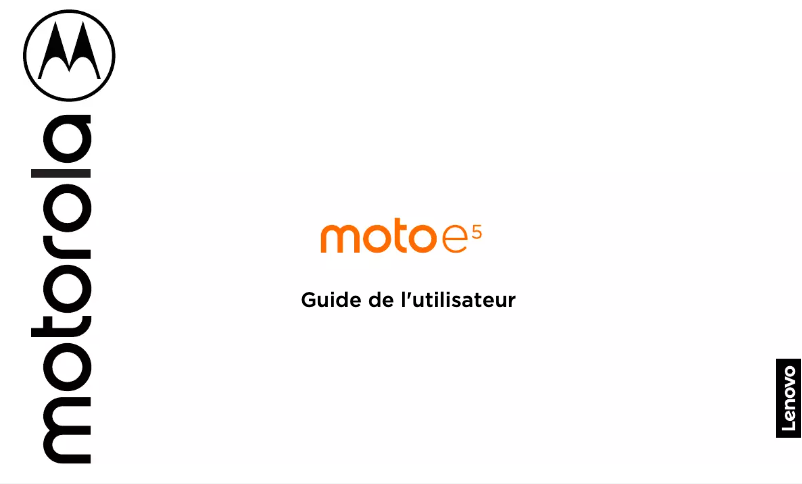 Imagen de la primera página del manual del dispositivo Moto E5