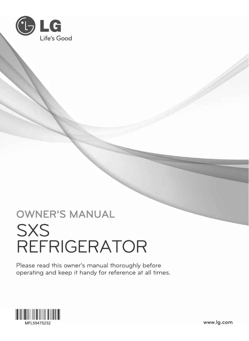 Imagen de la primera página del manual del dispositivo GR-P247ULN