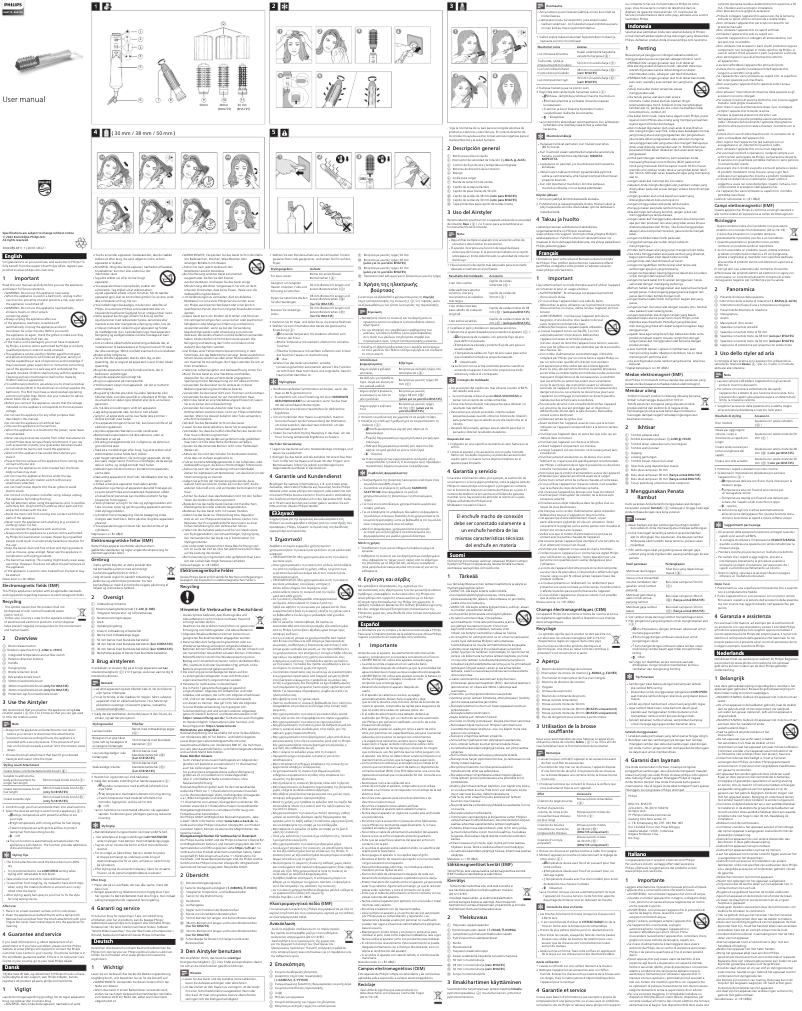 Imagen de la primera página del manual del dispositivo BHA735