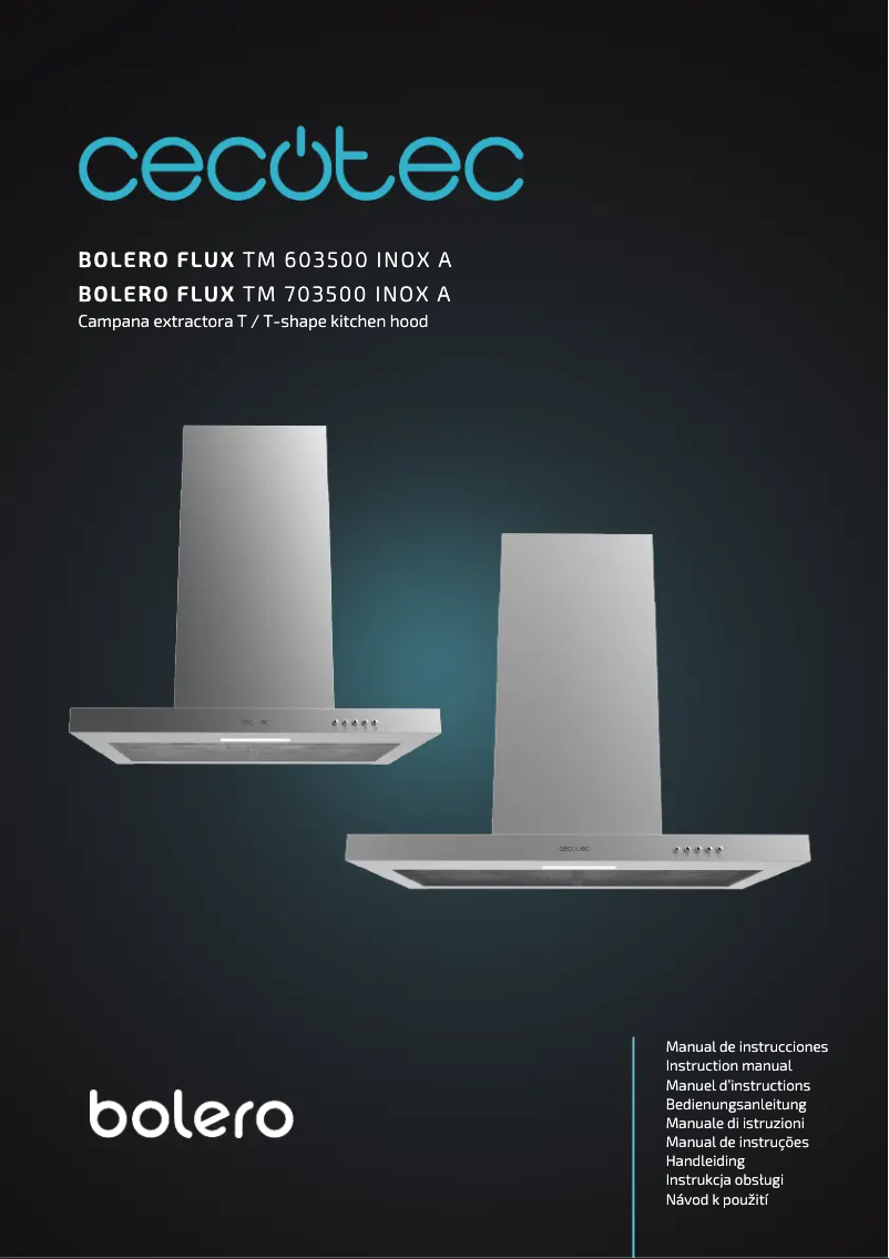 Imagen de la primera página del manual del dispositivo Flux TM 703500 Inox A