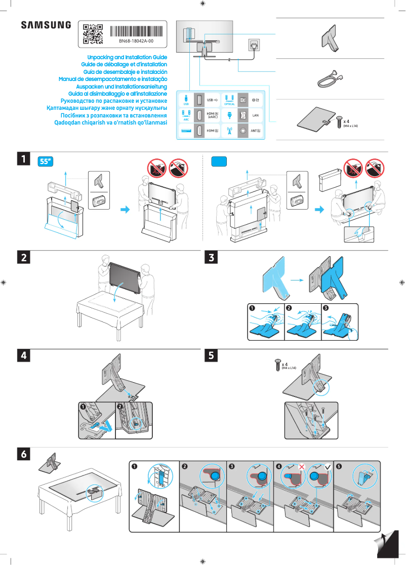 Imagen de la primera página del manual del dispositivo GQ65QN95DAT