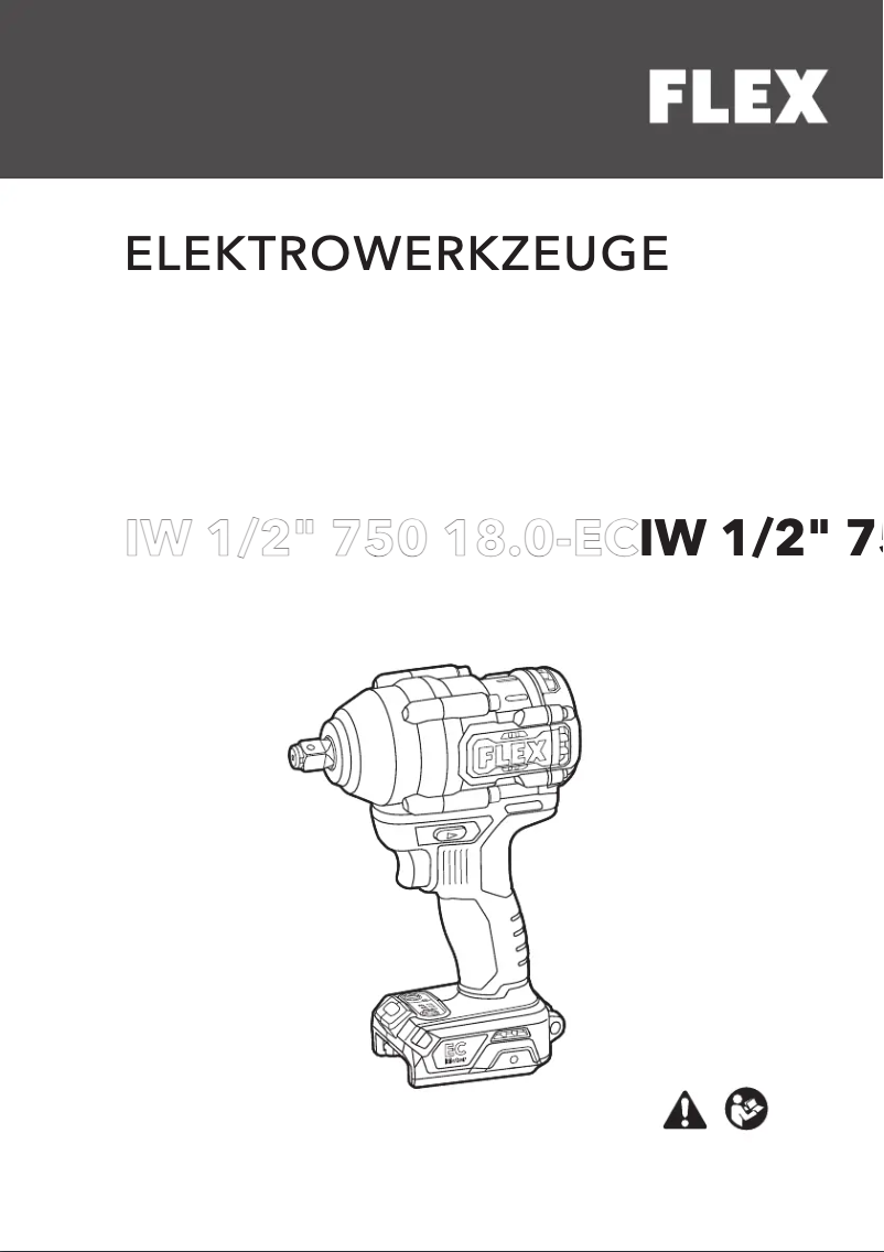 Página 1 del manual Manual de usuario Flex IW 1/2" 750 18.0-EC