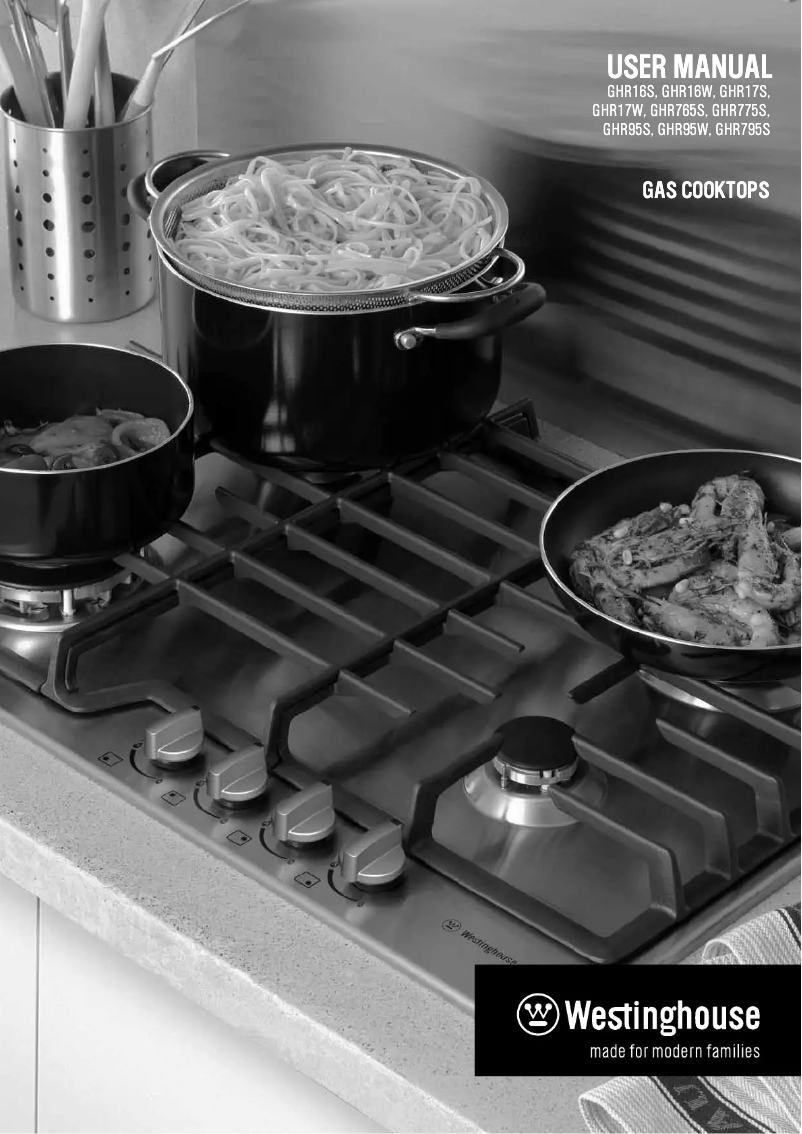 Página nº 1 - Manual de instrucciones Westinghouse GHR775S