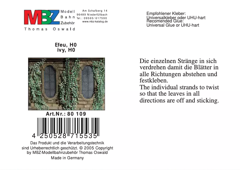 Imagen de la primera página del manual del dispositivo 80109