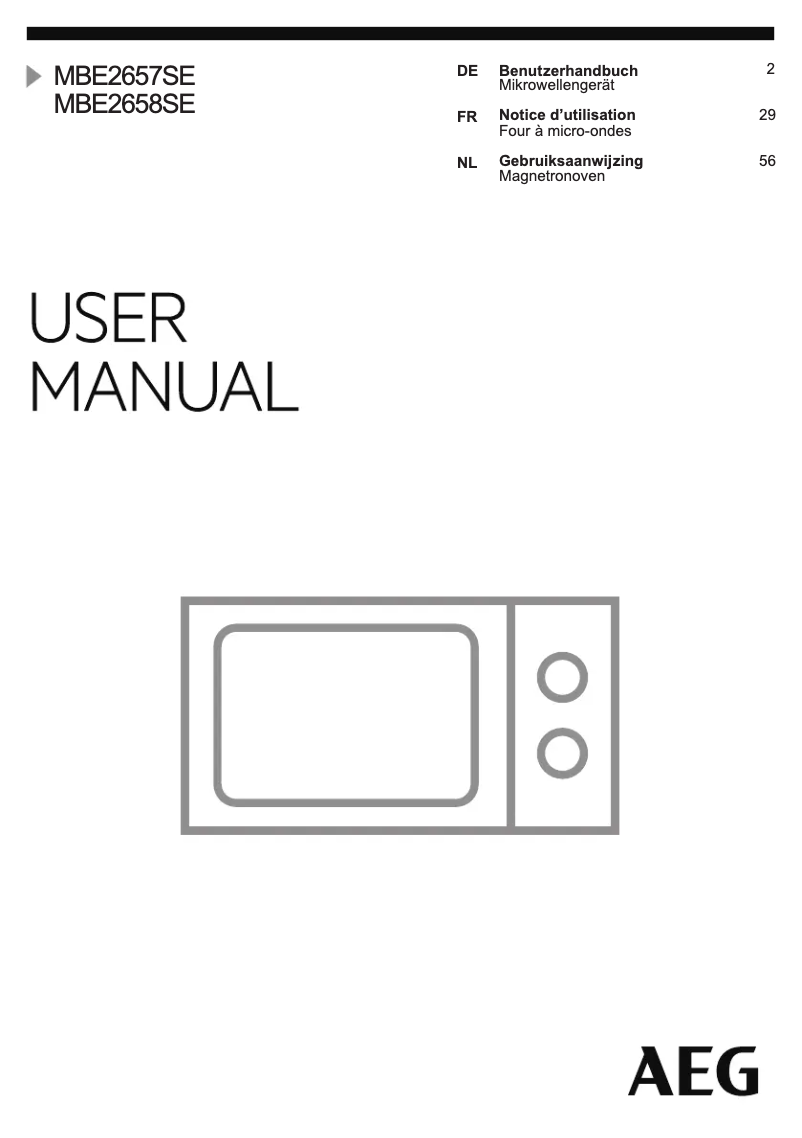 Imagen de la primera página del manual del dispositivo MBE2657SE