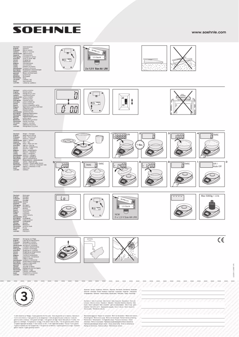 Página 1 del manual Manual de usuario Soehnle Siena
