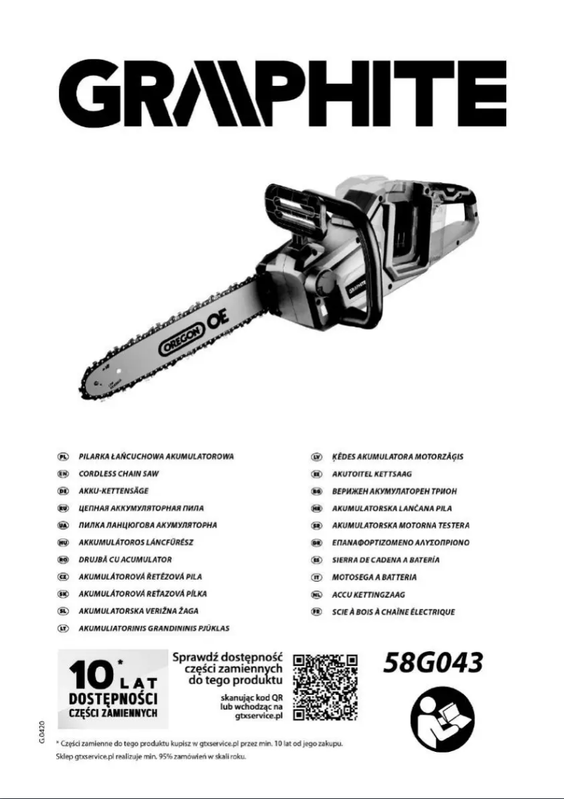 Página nº 1 - Manual de usuario Graphite 58G033