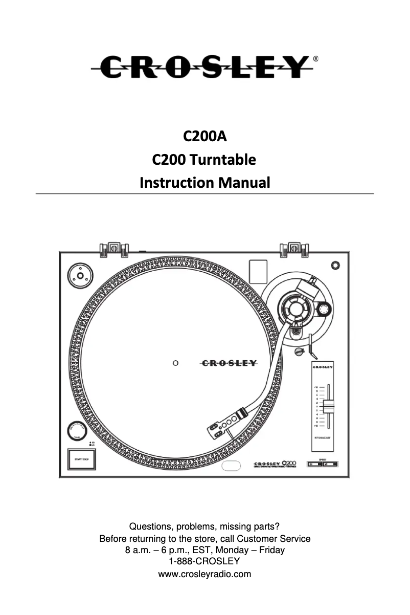 Imagen de la primera página del manual del dispositivo C200A