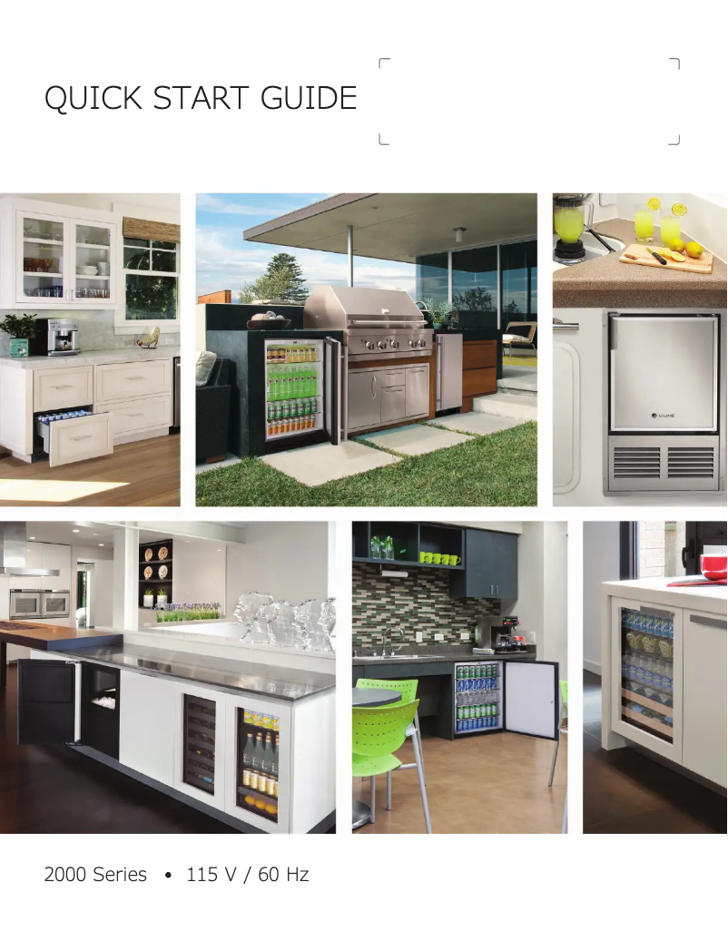 Página 1 del manual Guía de inicio rápido U-Line 2218RGL