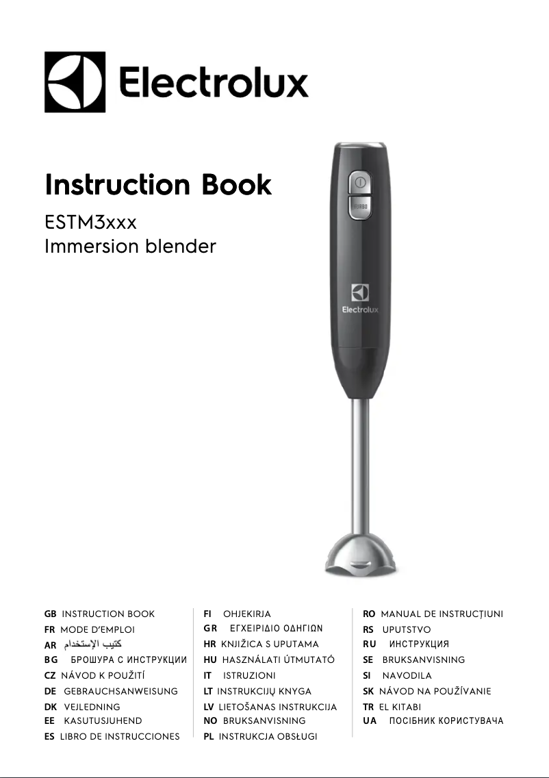 Imagen de la primera página del manual del dispositivo ESTM3200