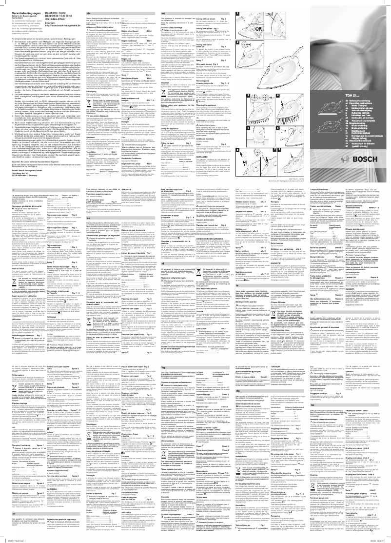 Página 1 del manual Manual de usuario Bosch TDA 2137