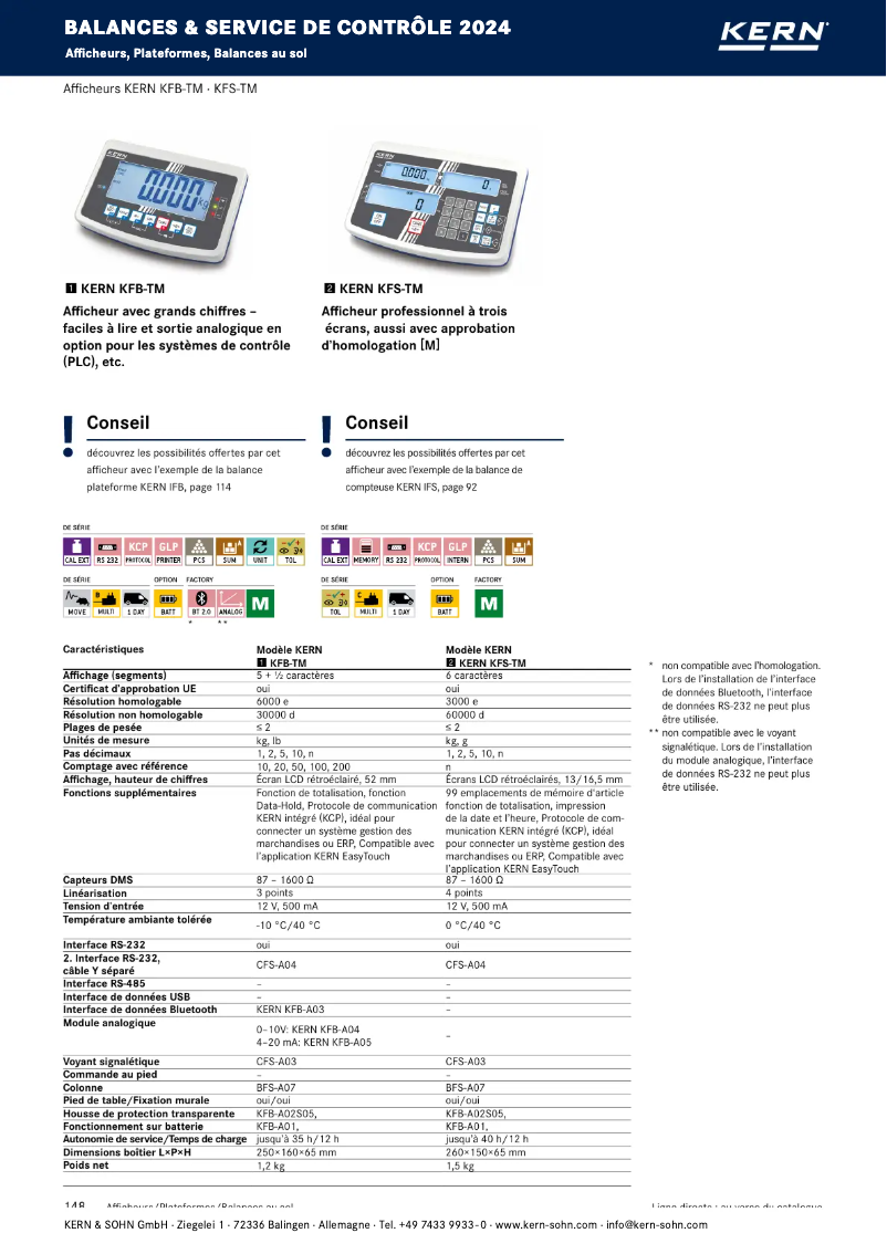 Página nº 1 - Folleto Kern KFS-TM
