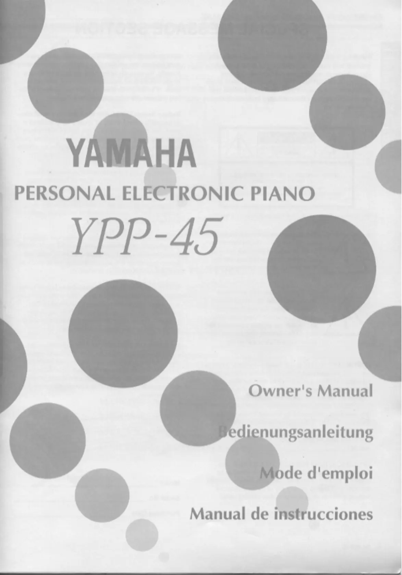 Página 1 del manual Manual de usuario Yamaha YPP-45