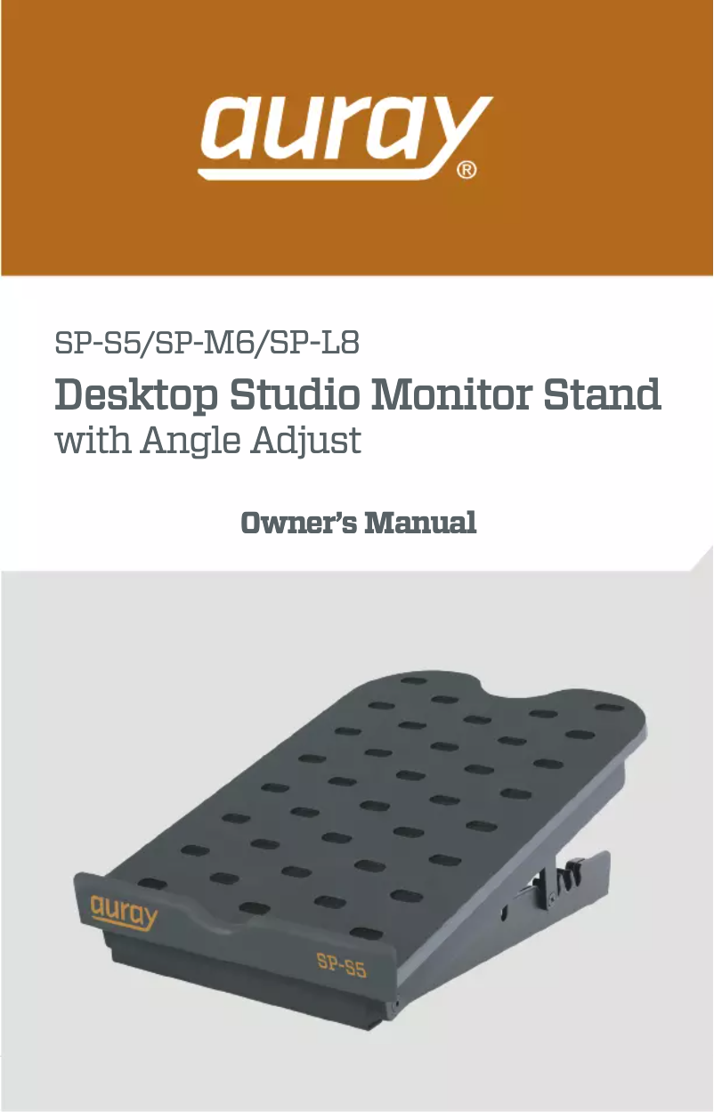 Imagen de la primera página del manual del dispositivo SP-L8