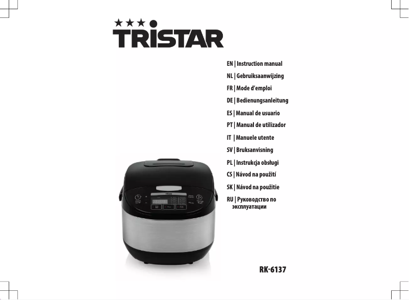 Página 1 del manual Manual de usuario TriStar RK-6137