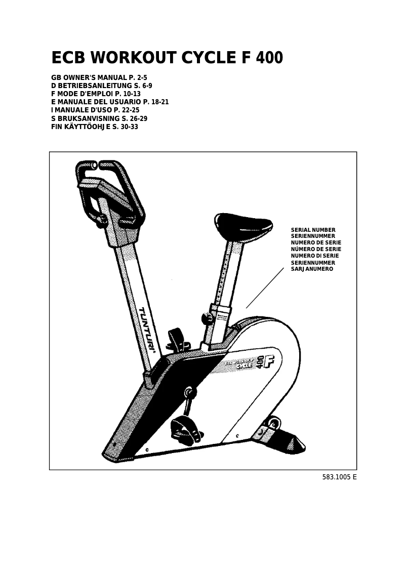 Imagen de la primera página del manual del dispositivo F400