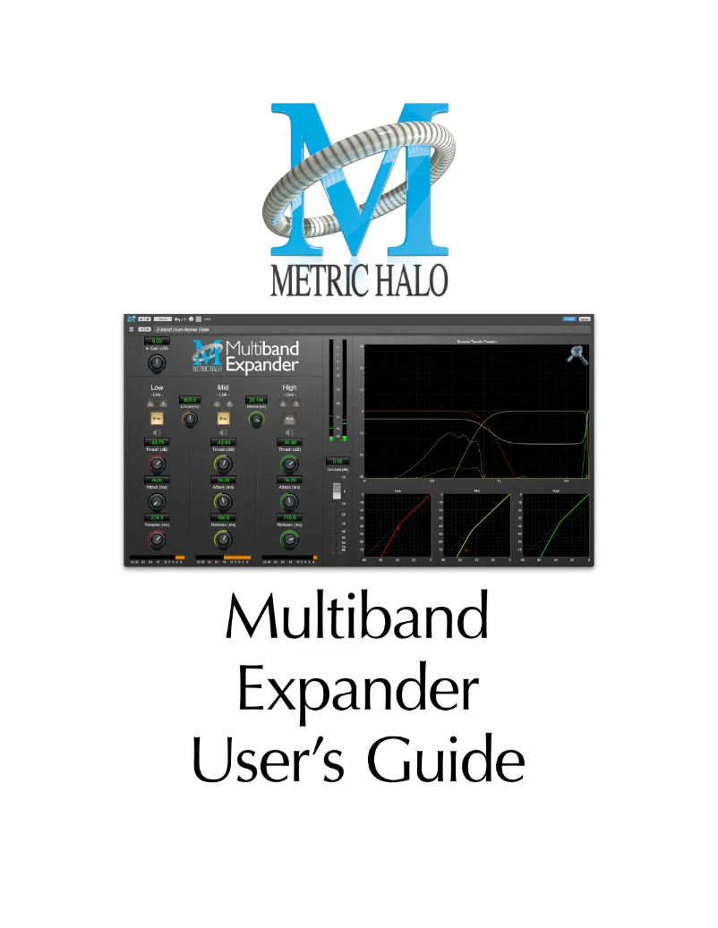 Página 1 del manual Manual de usuario Metric Halo Multiband Expander
