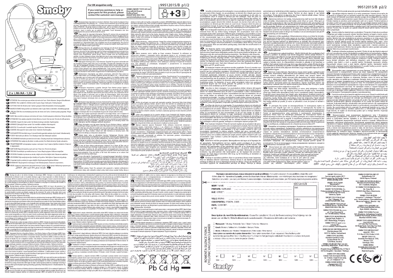 Imagen de la primera página del manual del dispositivo Rowenta Vacuum Cleaner Silence Force