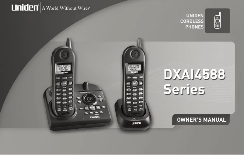 Página 1 del manual Manual de usuario Uniden DXAI 4588