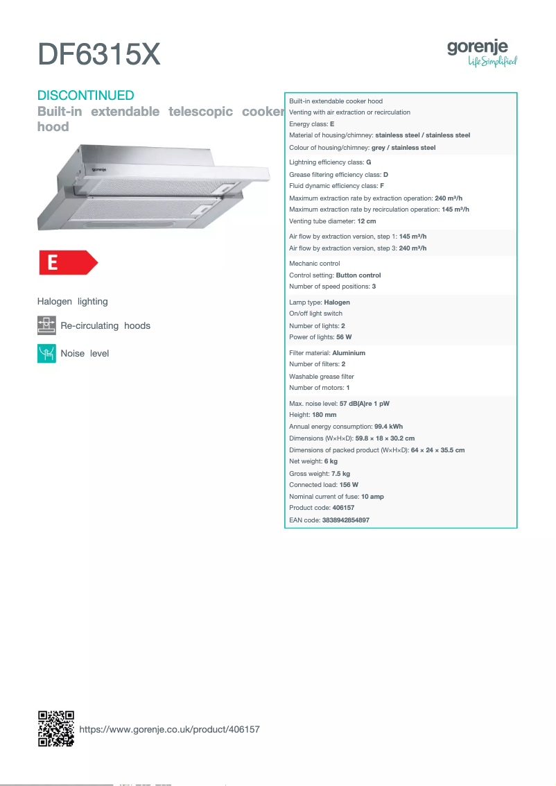 Imagen de la primera página del manual del dispositivo DF6315X