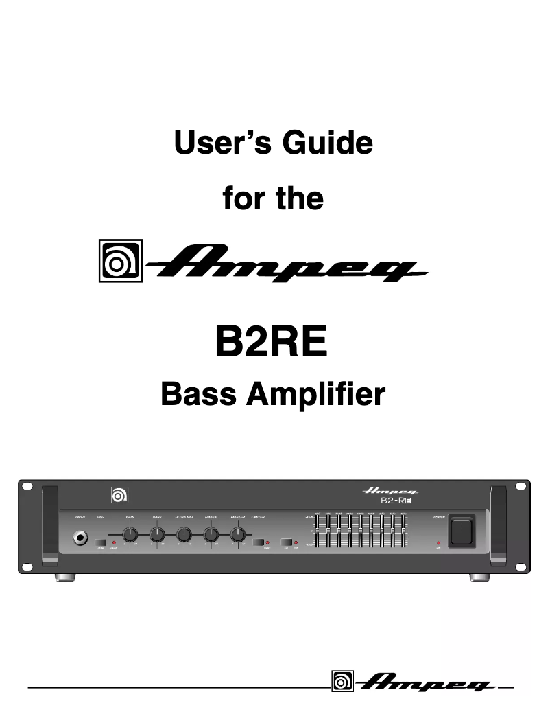 Imagen de la primera página del manual del dispositivo B-2RE