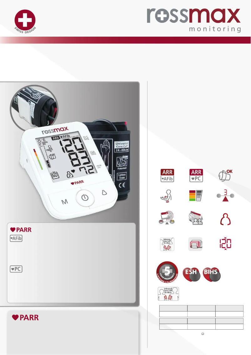 Página nº 1 - Folleto Rossmax X5