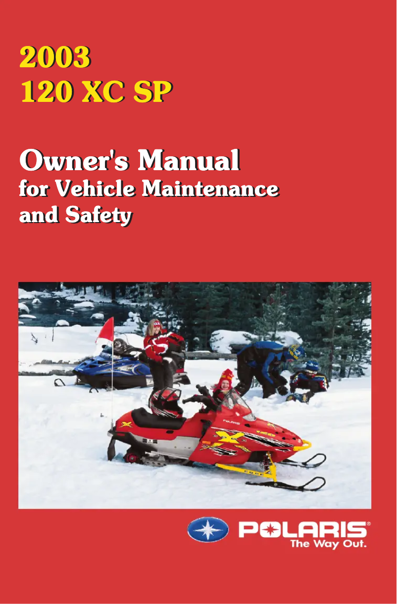 Página 1 del manual Manual de usuario Polaris Youth 120 XC SP (2003)