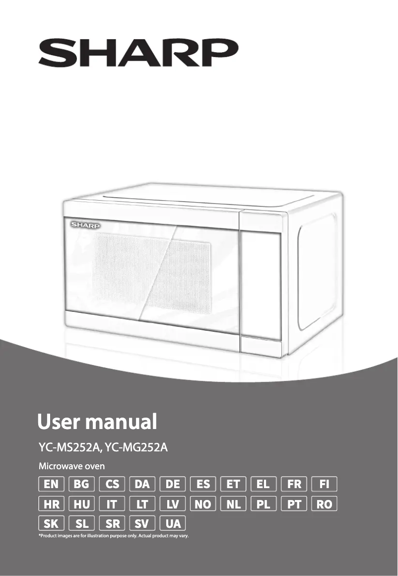 Página 1 del manual Manual de usuario Sharp YC-MG252AU