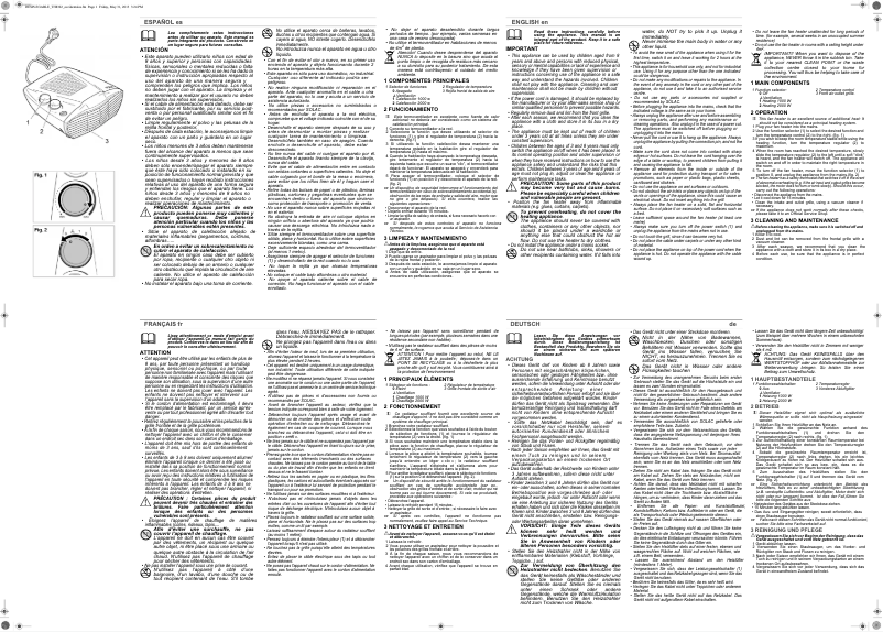 Página 1 del manual Manual de usuario Solac TH8322